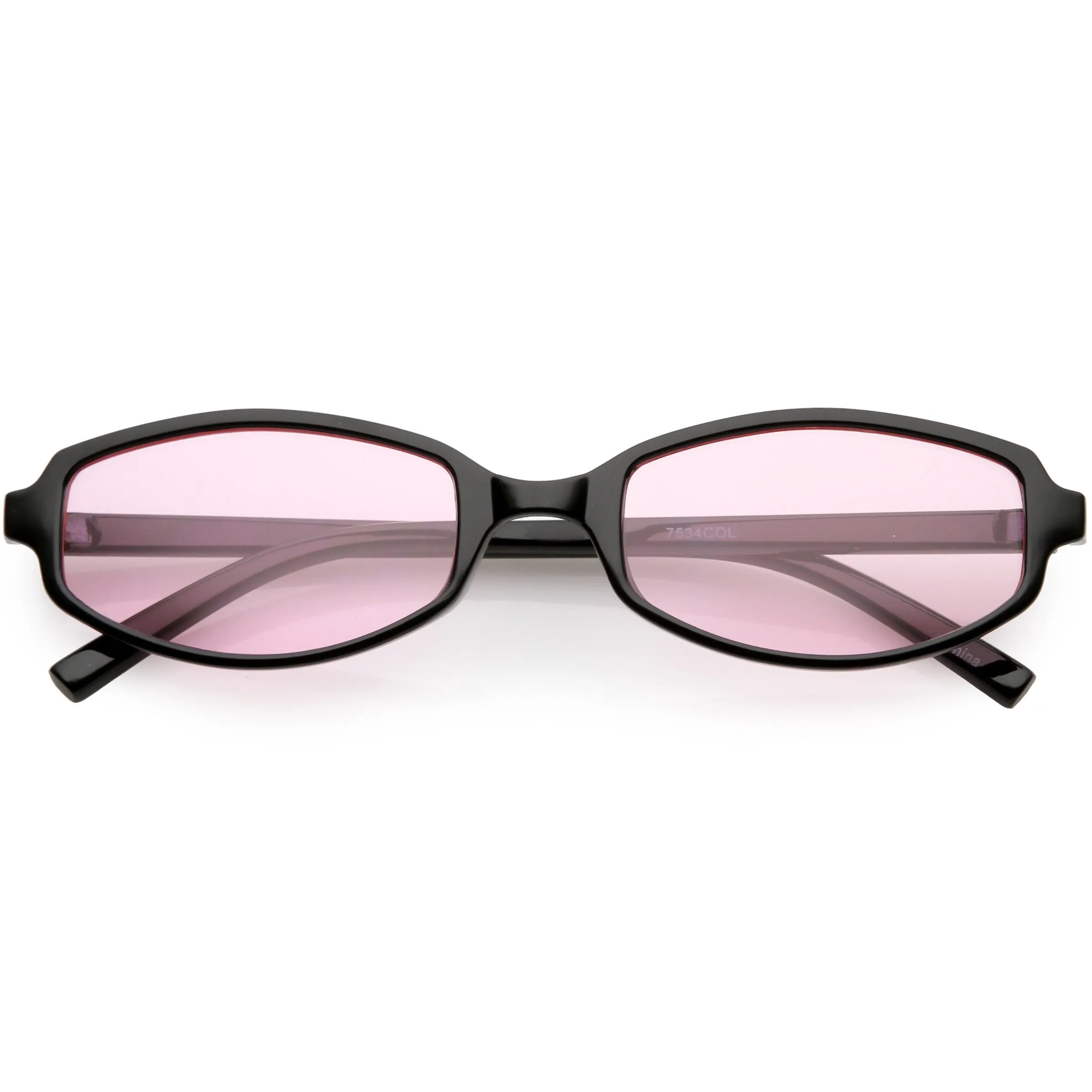 Retro Small Rectangle Color Toned Lens Sunglasses C751