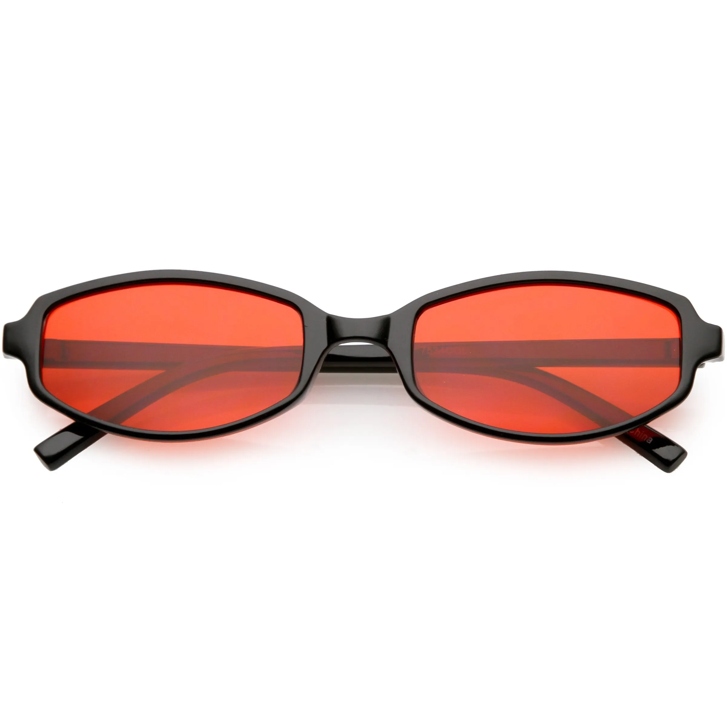 Retro Small Rectangle Color Toned Lens Sunglasses C751