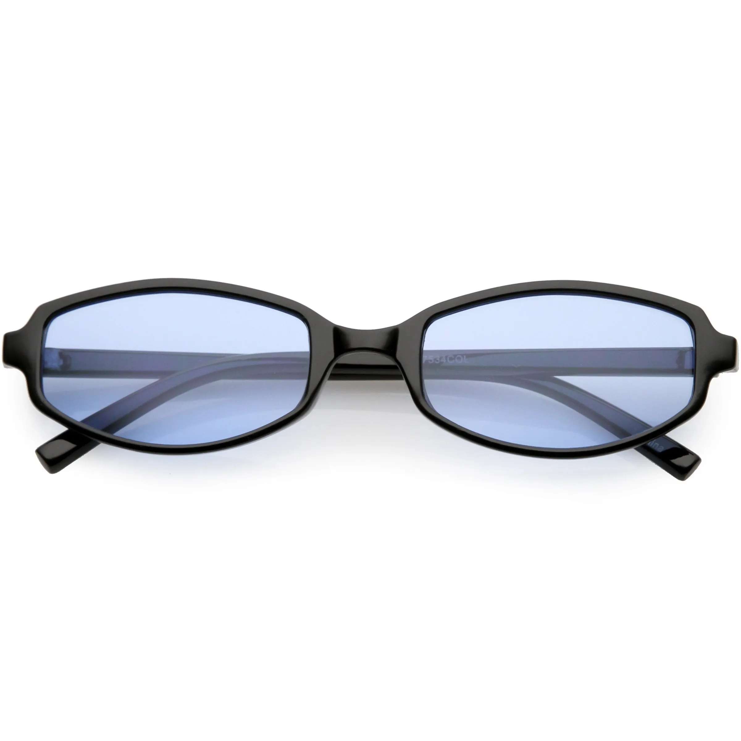 Retro Small Rectangle Color Toned Lens Sunglasses C751