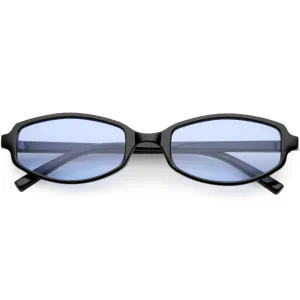 Retro Small Rectangle Color Toned Lens Sunglasses C751