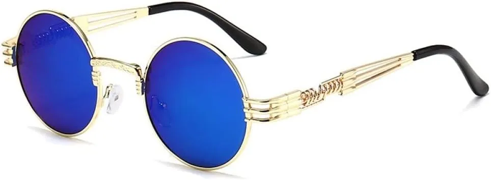 Retro Steampunk Sunglasses For Men And Women Steam Punk Round Glasses Party Sun Shades