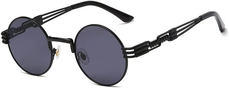 Retro Steampunk Sunglasses For Men And Women Steam Punk Round Glasses Party Sun Shades