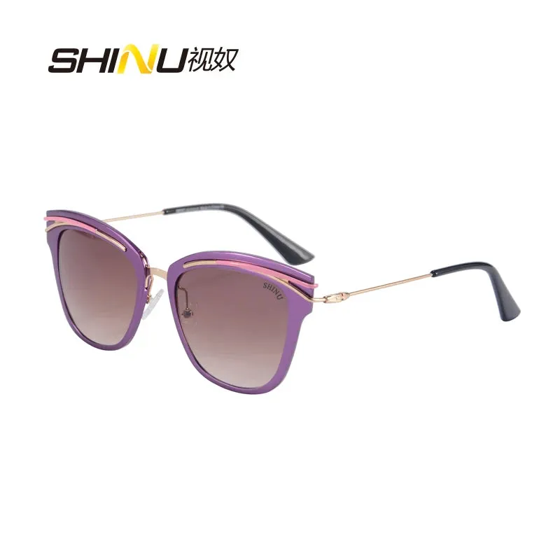 Retro Vintage Aluminum Women's Sunglasses with UV400 Protection