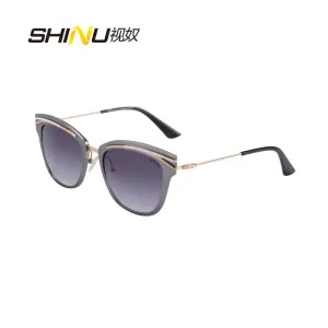 Retro Vintage Aluminum Women's Sunglasses with UV400 Protection