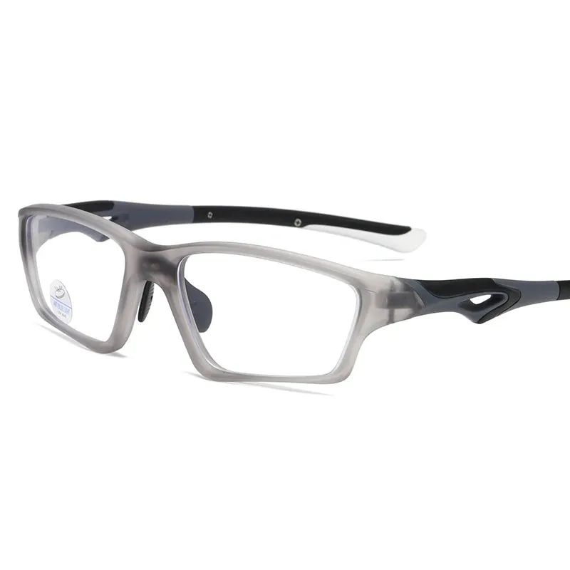 Reven Jate Men's Full Rim Rectangle Plastic Eyeglasses 81278