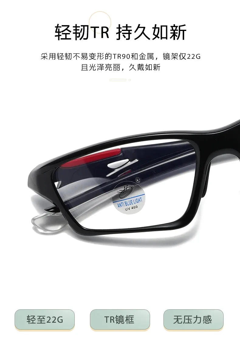 Reven Jate Men's Full Rim Rectangle Plastic Eyeglasses 81278