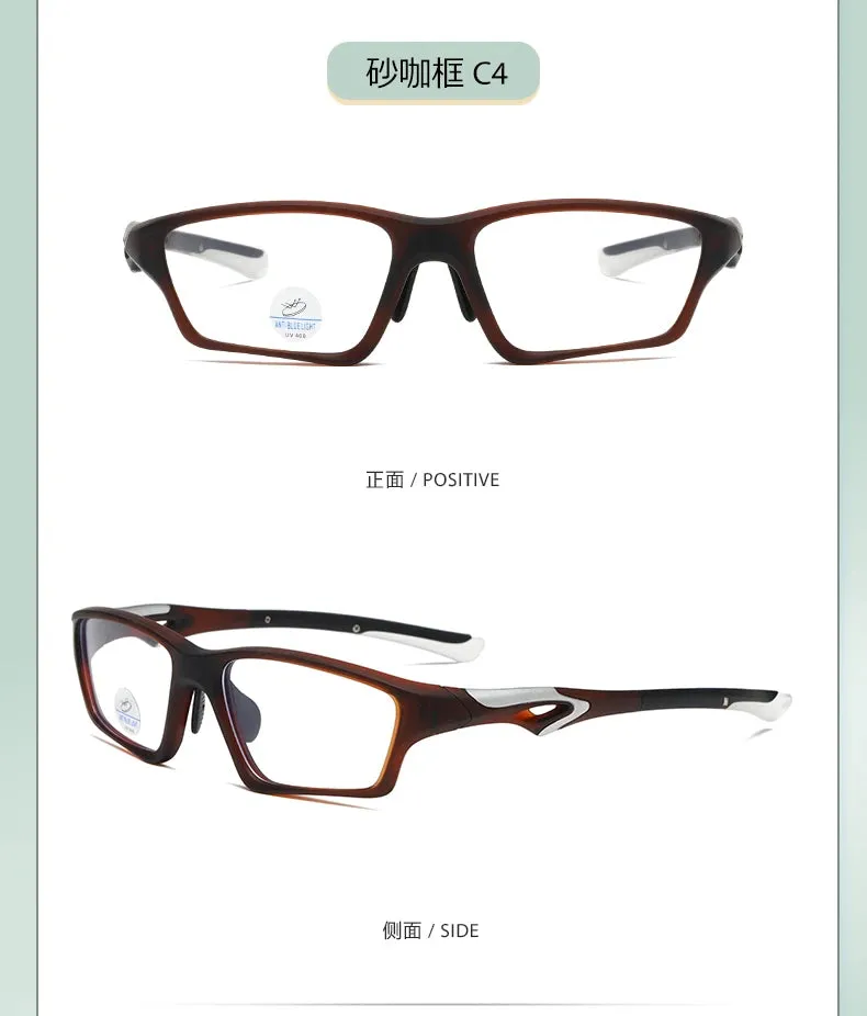 Reven Jate Men's Full Rim Rectangle Plastic Eyeglasses 81278
