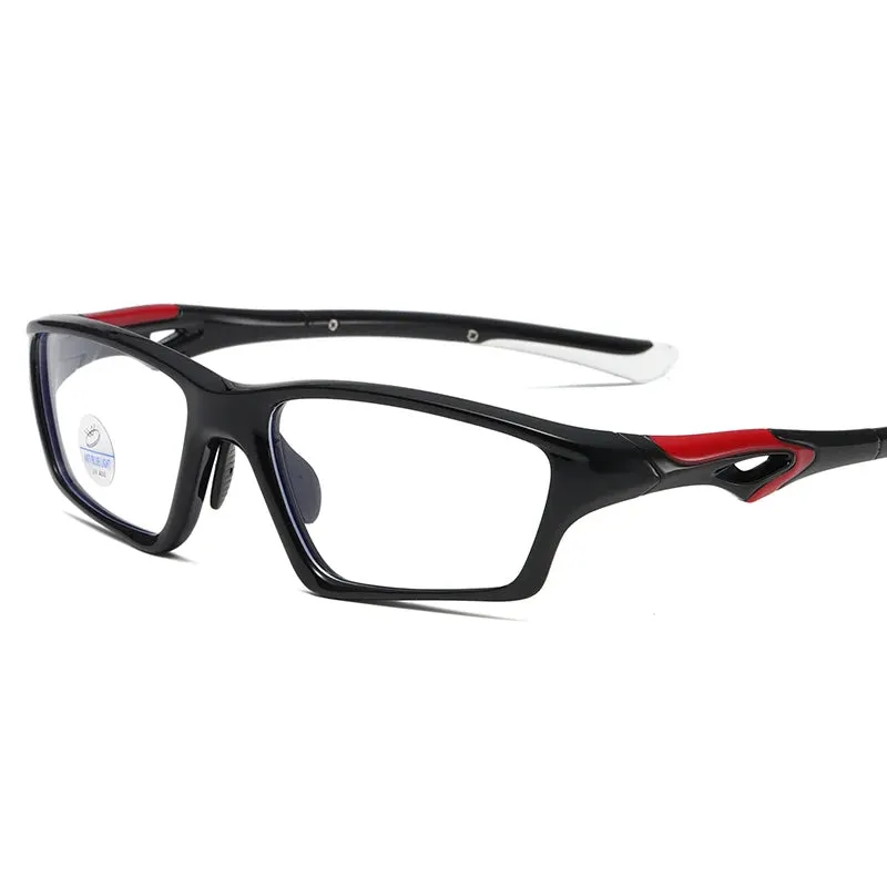 Reven Jate Men's Full Rim Rectangle Plastic Eyeglasses 81278