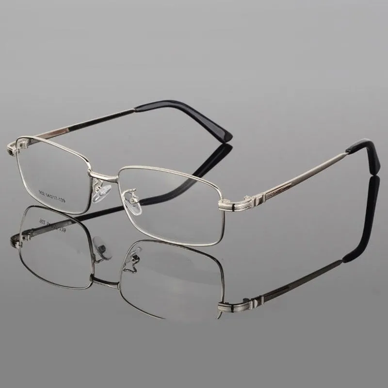 Reven Jate Men's Full Rim Square Alloy Eyeglasses 3517