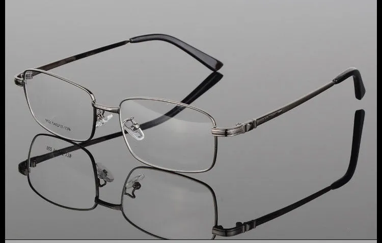 Reven Jate Men's Full Rim Square Alloy Eyeglasses 3517