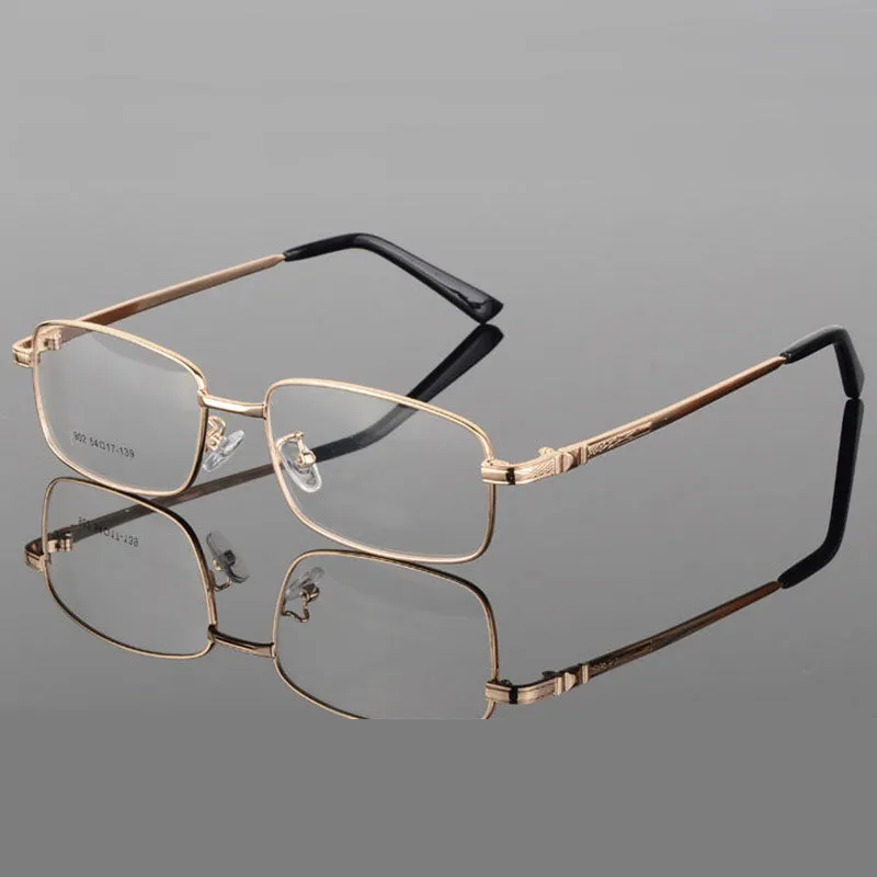 Reven Jate Men's Full Rim Square Alloy Eyeglasses 3517
