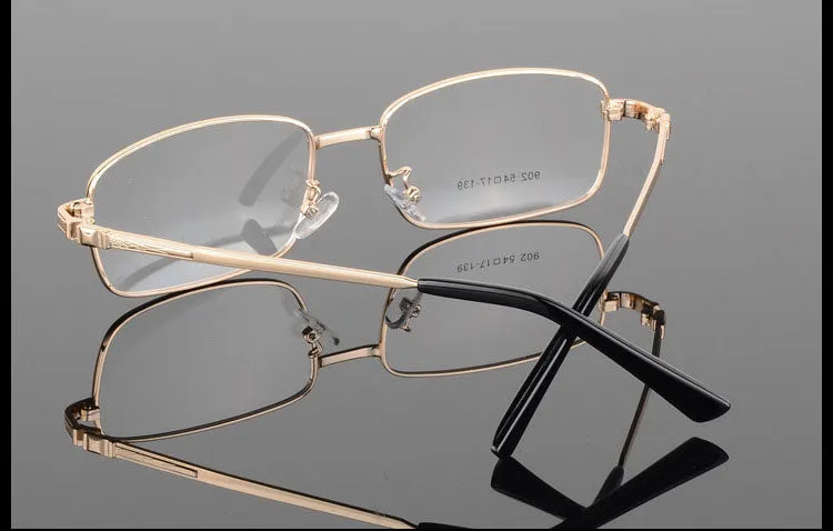 Reven Jate Men's Full Rim Square Alloy Eyeglasses 3517
