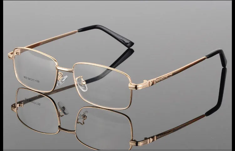 Reven Jate Men's Full Rim Square Alloy Eyeglasses 3517