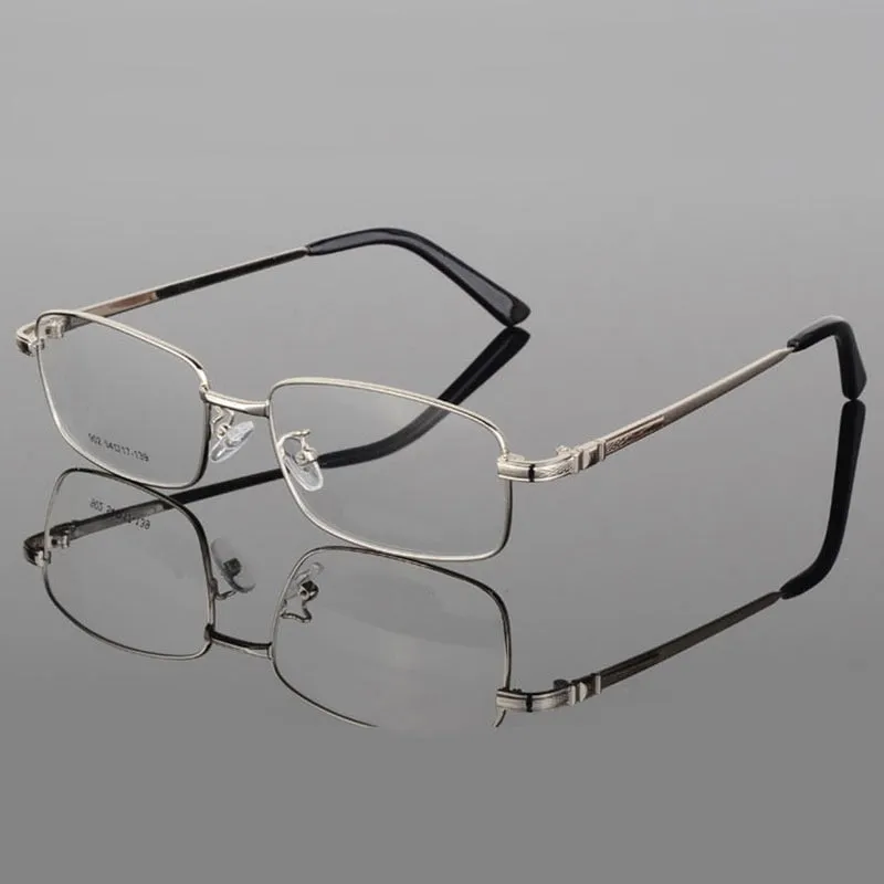 Reven Jate Men's Full Rim Square Alloy Eyeglasses 3517