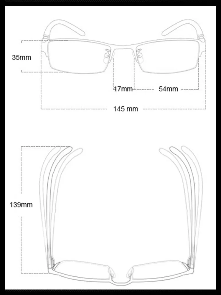 Reven Jate Men's Full Rim Square Alloy Eyeglasses 3517