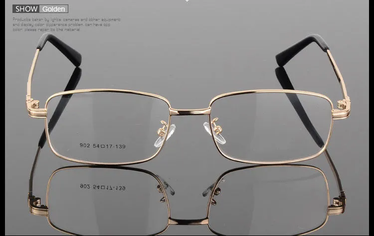 Reven Jate Men's Full Rim Square Alloy Eyeglasses 3517