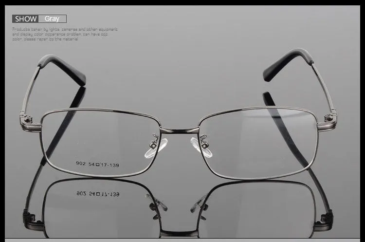 Reven Jate Men's Full Rim Square Alloy Eyeglasses 3517