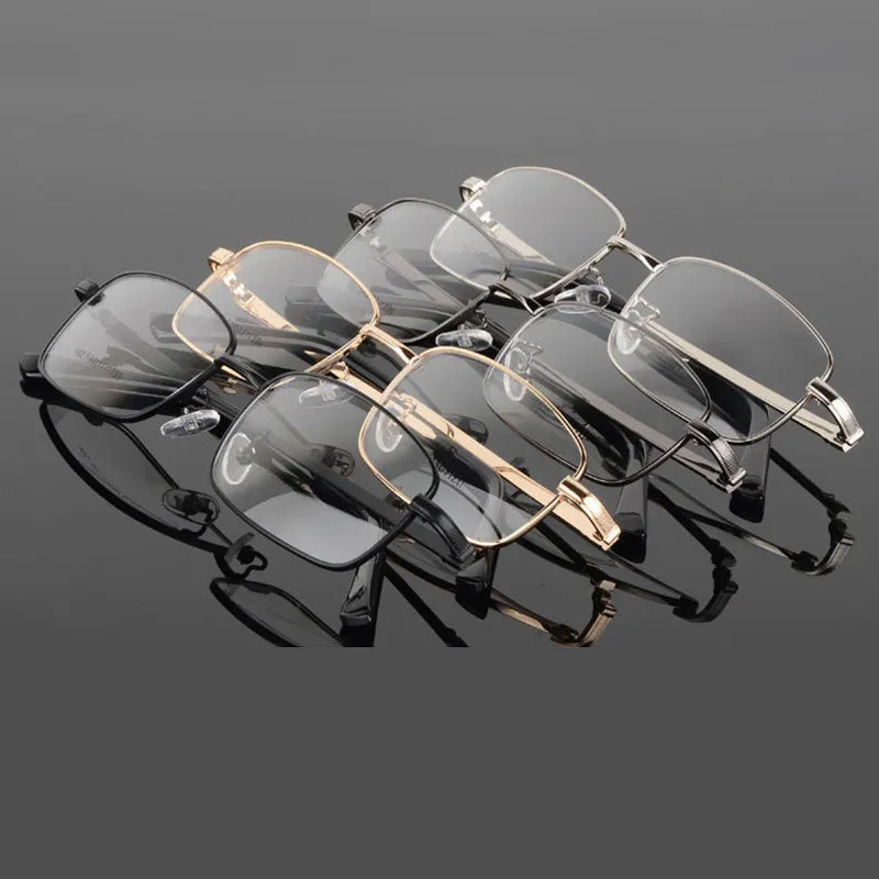 Reven Jate Men's Full Rim Square Alloy Eyeglasses 3517