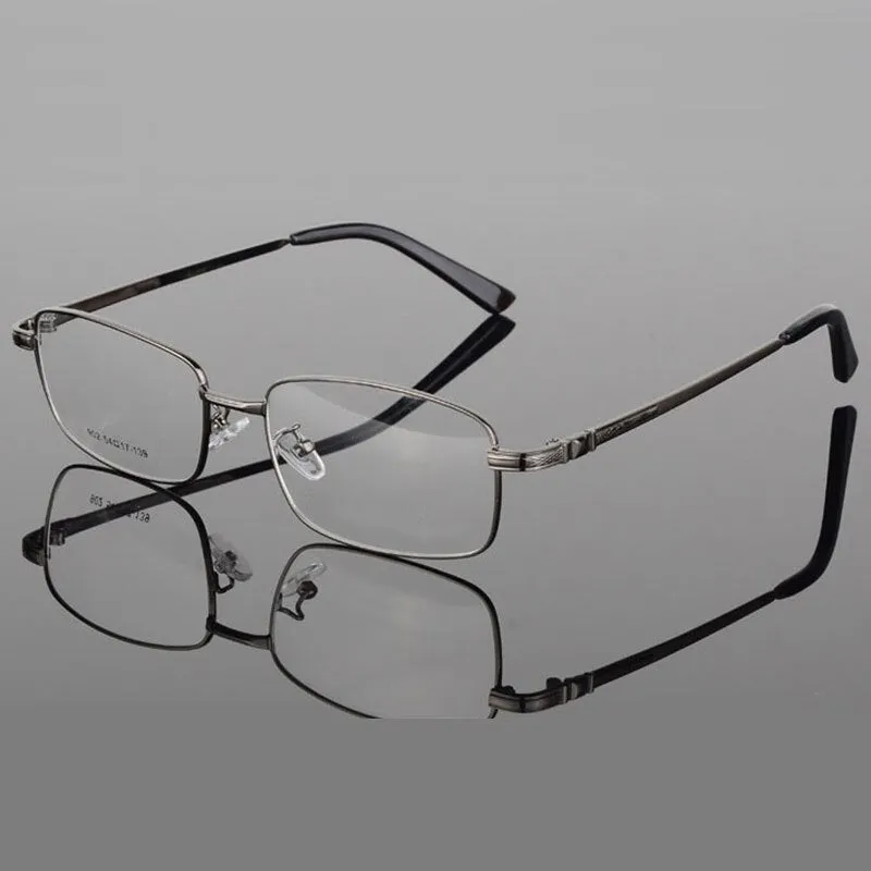 Reven Jate Men's Full Rim Square Alloy Eyeglasses 3517