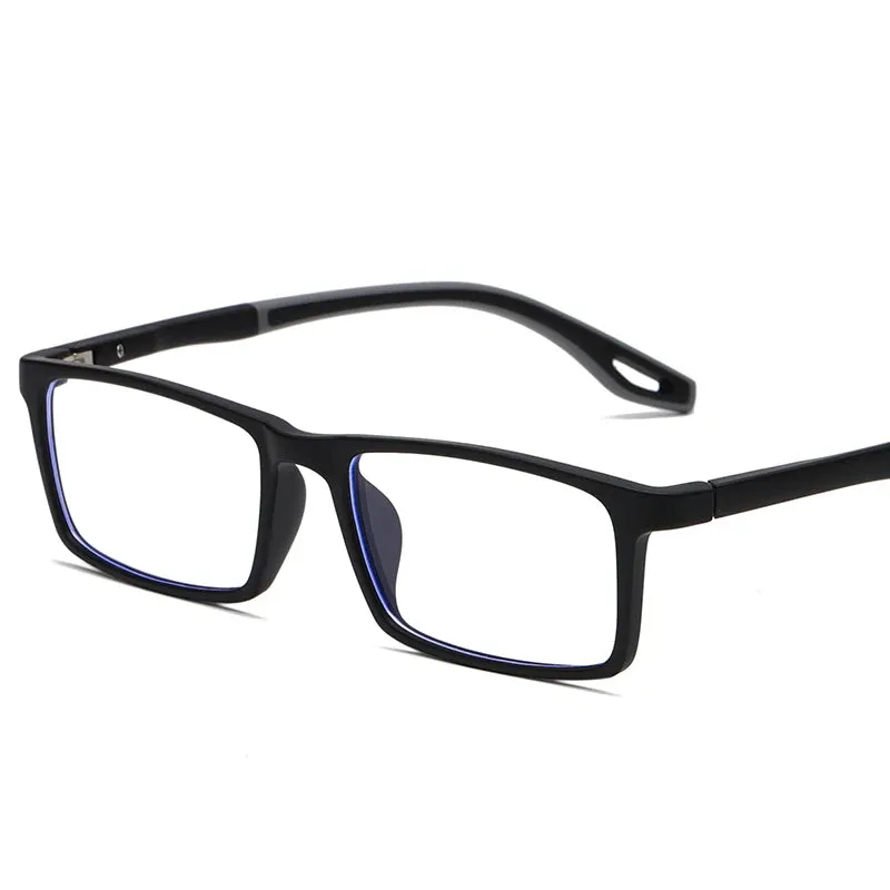 Reven Jate Mens Full Rim Square Plastic Eyeglasses 81308