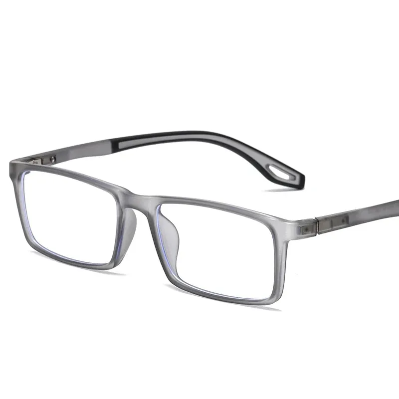 Reven Jate Mens Full Rim Square Plastic Eyeglasses 81308
