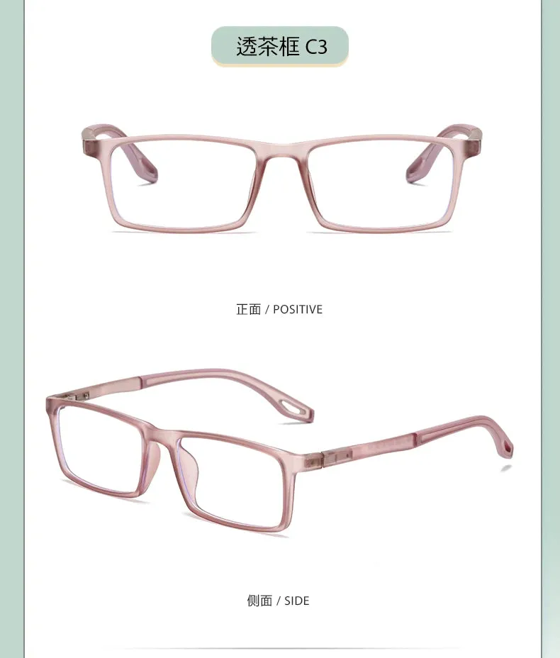 Reven Jate Mens Full Rim Square Plastic Eyeglasses 81308