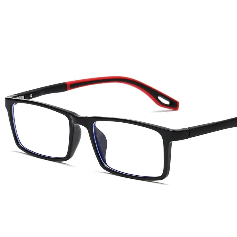 Reven Jate Mens Full Rim Square Plastic Eyeglasses 81308