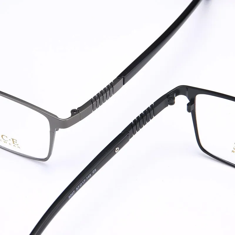 Reven Jate Men's Full Rim Square Titanium Eyeglasses 5007