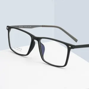 Reven Jate Men's Full Rim Square Titanium Eyeglasses 8881