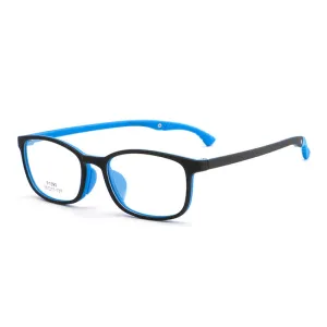 Reven Jate Unisex Children's Full Rim Square Tr 90 Eyeglasses W1690