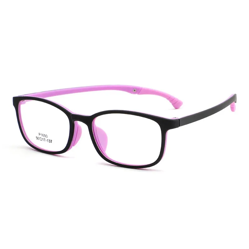 Reven Jate Unisex Children's Full Rim Square Tr 90 Eyeglasses W1690