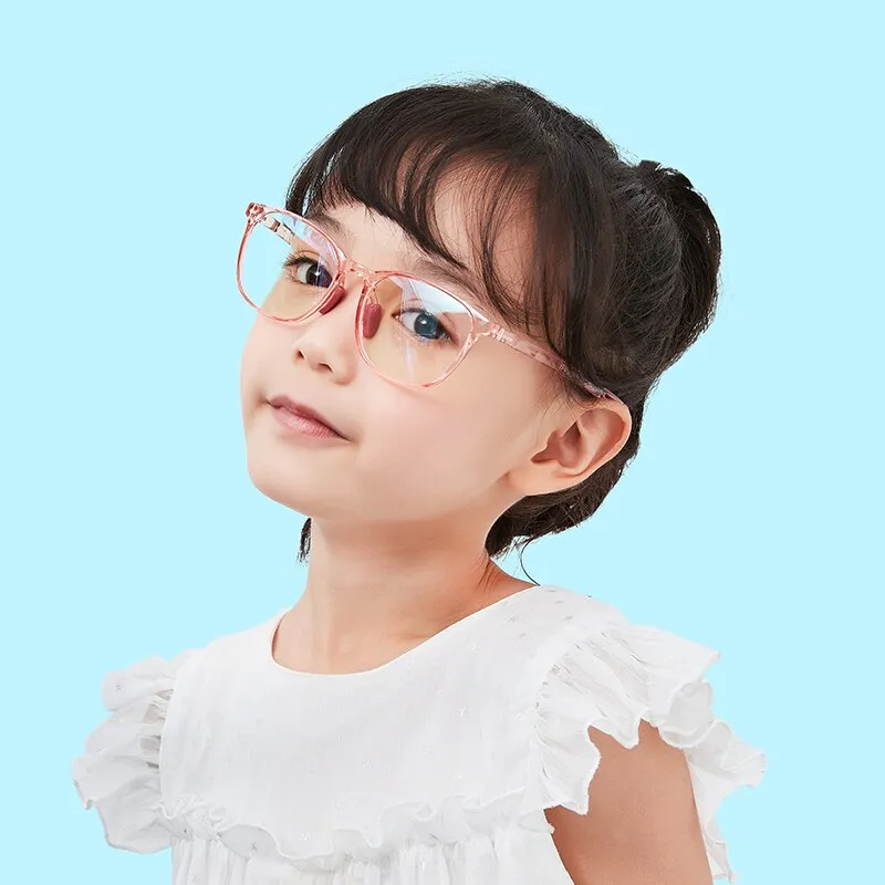 Reven Jate Unisex Children's Full Rim Square Tr 90 Silicone Eyeglasses 5111