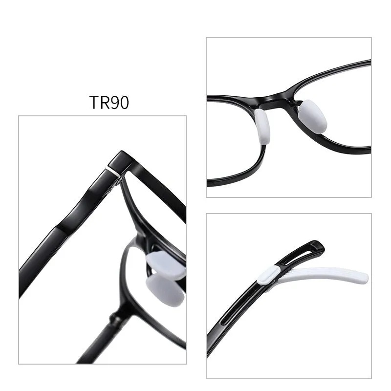 Reven Jate Unisex Children's Full Rim Square Tr 90 Silicone Eyeglasses 5111