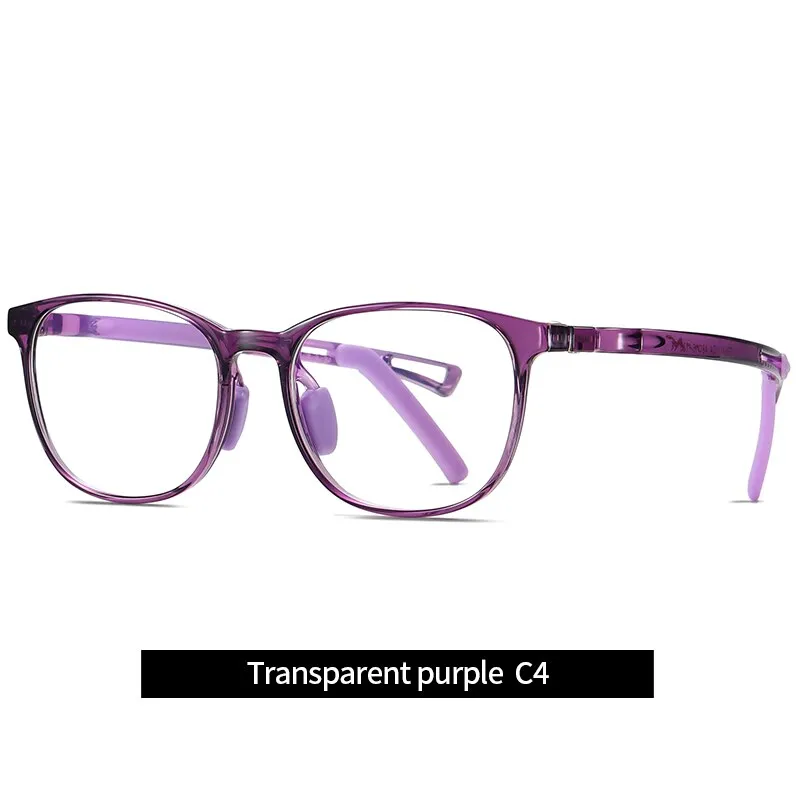 Reven Jate Unisex Children's Full Rim Square Tr 90 Silicone Eyeglasses 5111