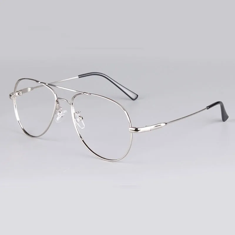 Reven Jate Unisex Full Rim Double Bridge Oval Alloy Titanium Eyeglasses 3028