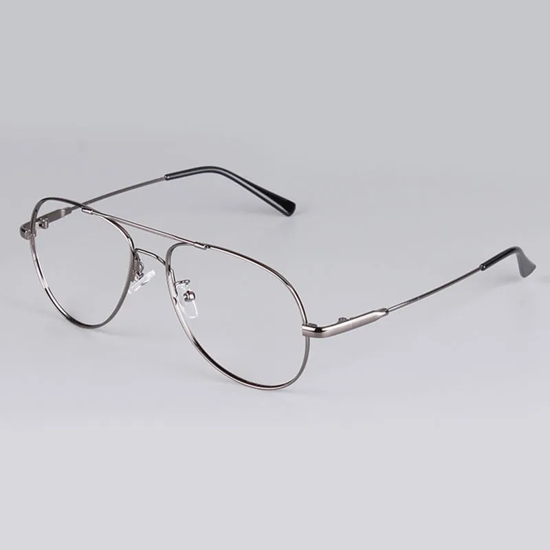 Reven Jate Unisex Full Rim Double Bridge Oval Alloy Titanium Eyeglasses 3028