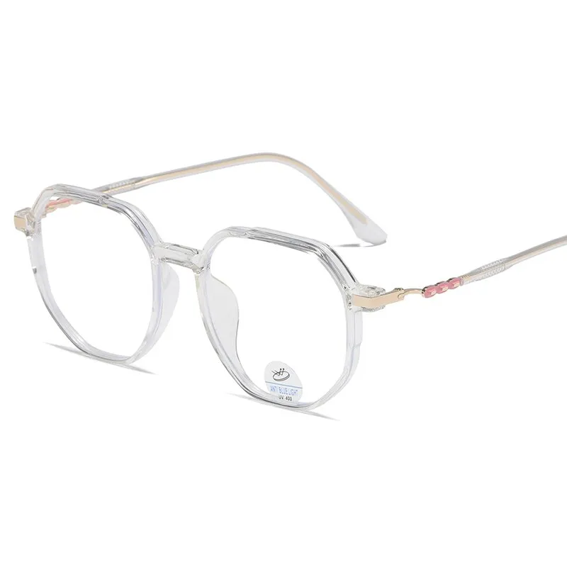 Reven Jate Unisex Full Rim Polygon Oval Tr 90 Eyeglasses 81240