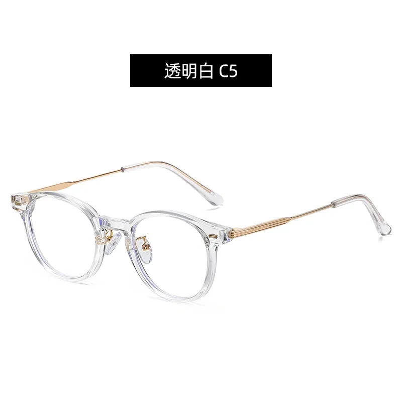 Reven Jate Unisex Full Rim Round Plastic Eyeglasses B1810