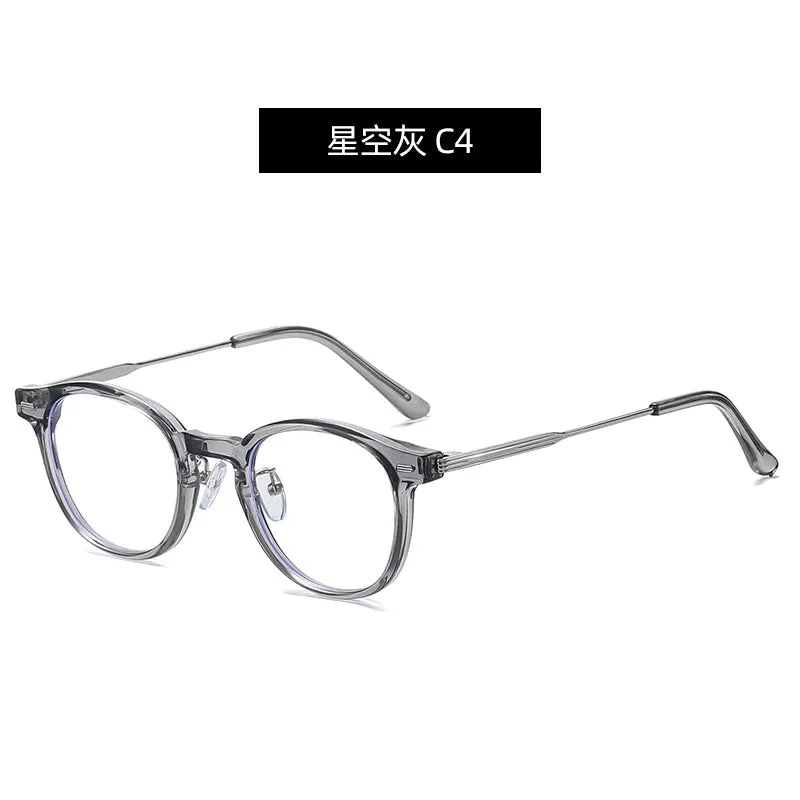 Reven Jate Unisex Full Rim Round Plastic Eyeglasses B1810