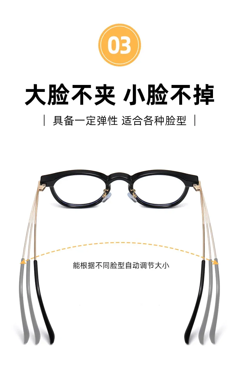 Reven Jate Unisex Full Rim Round Plastic Eyeglasses B1810