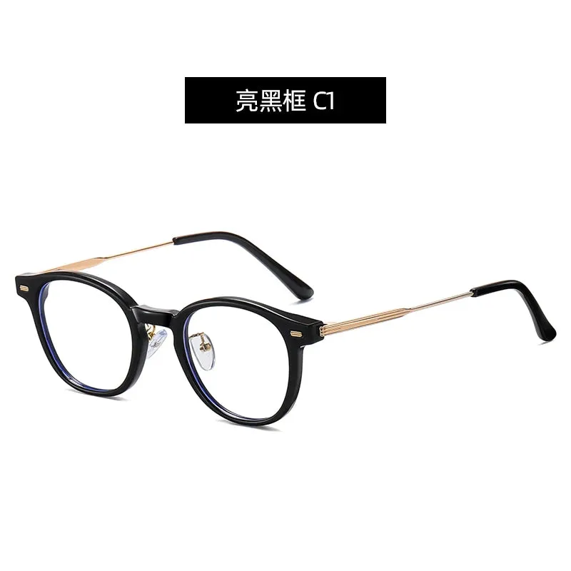 Reven Jate Unisex Full Rim Round Plastic Eyeglasses B1810