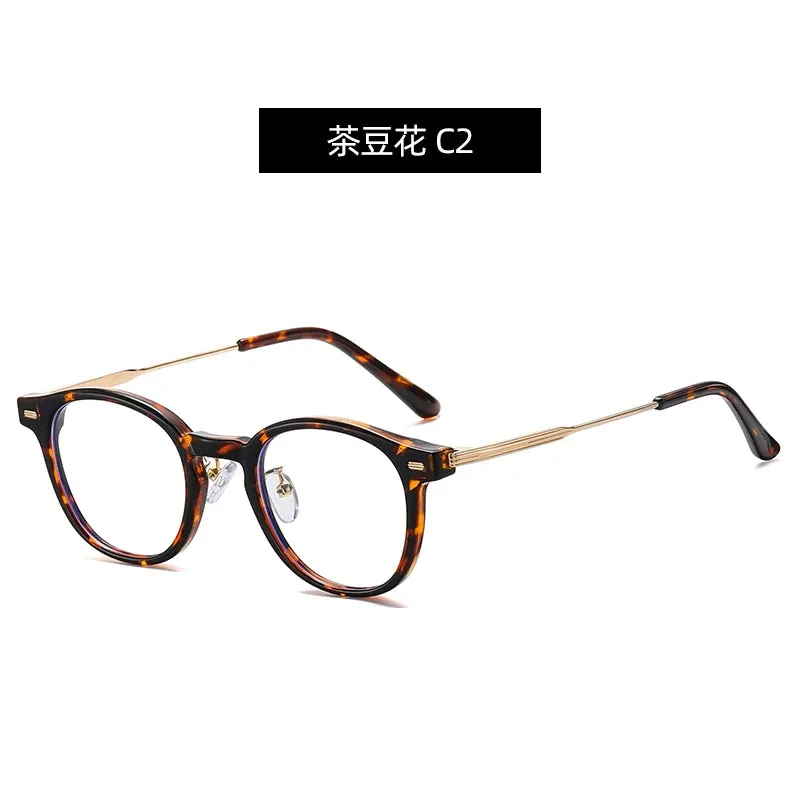 Reven Jate Unisex Full Rim Round Plastic Eyeglasses B1810