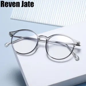 Reven Jate Unisex Full Rim Round Tr 90 Eyeglasses 81251