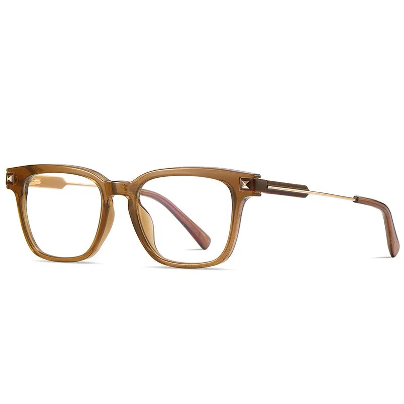 Reven Jate Unisex Full Rim Square Acetate Eyeglasses 2068
