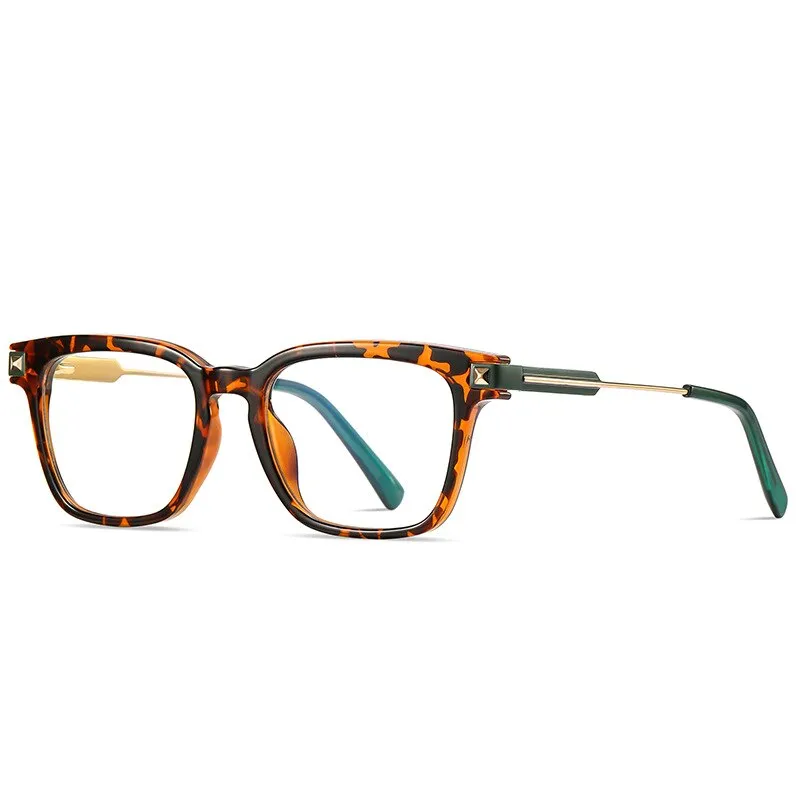 Reven Jate Unisex Full Rim Square Acetate Eyeglasses 2068