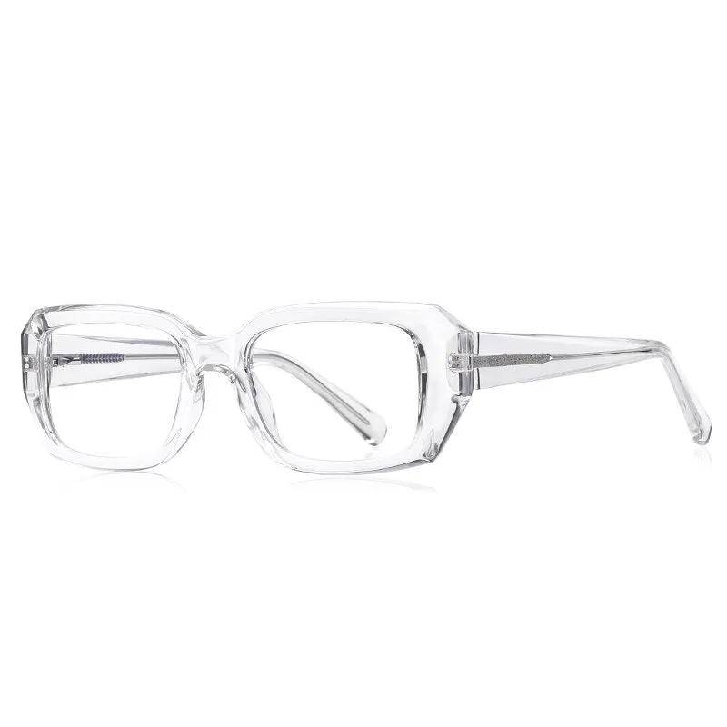 Reven Jate Unisex Full Rim Square Acetate Eyeglasses 2154