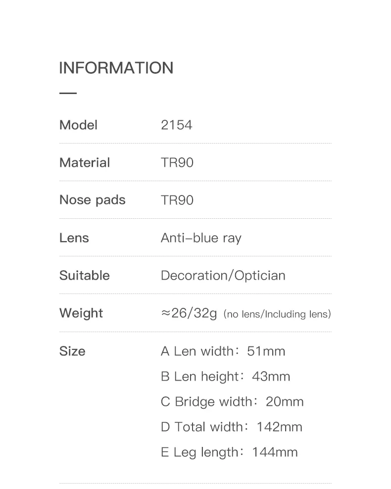 Reven Jate Unisex Full Rim Square Acetate Eyeglasses 2154