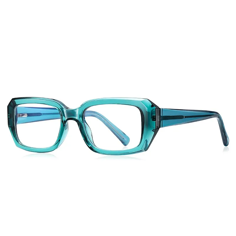 Reven Jate Unisex Full Rim Square Acetate Eyeglasses 2154