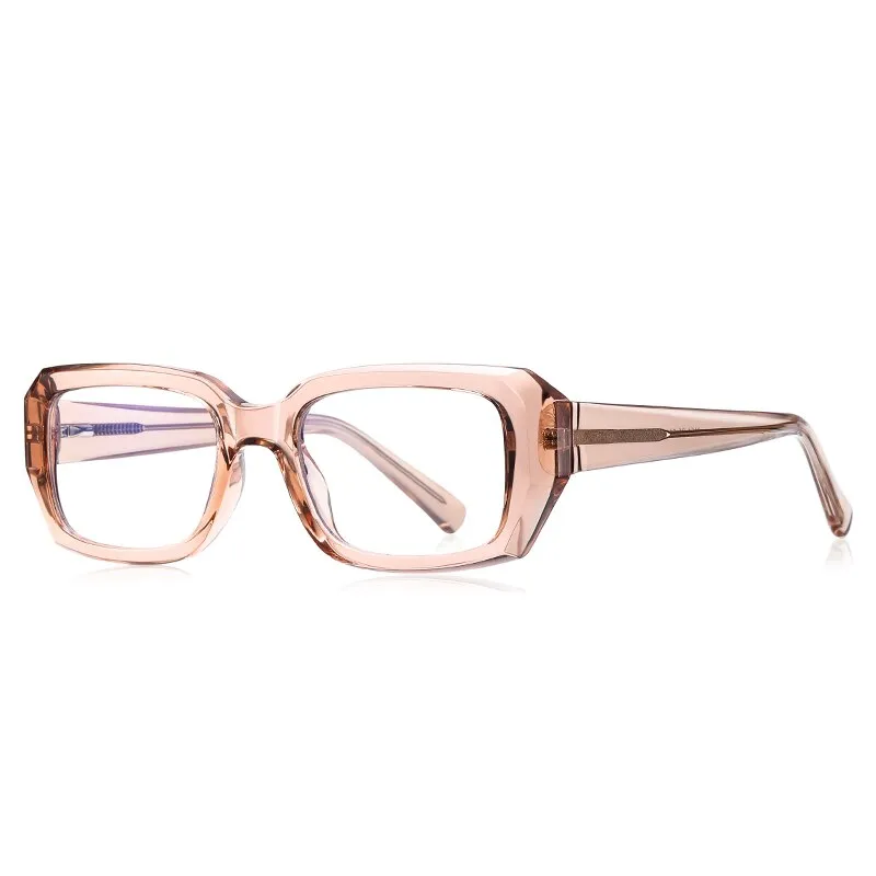 Reven Jate Unisex Full Rim Square Acetate Eyeglasses 2154