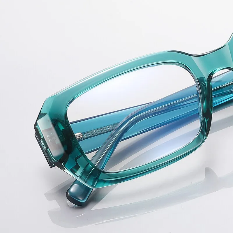 Reven Jate Unisex Full Rim Square Acetate Eyeglasses 2154